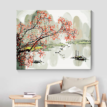 Diy filled with living room color painting painting decoration manual painting painting decoration painting painting decoration painting painting autumn dye Lijiang