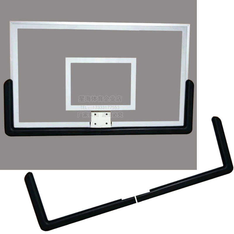Basket ball rack tempered glass rebounds with adhesive tape soft bag basketball board basket basket mesh protection adhesive strip anti-Taobao