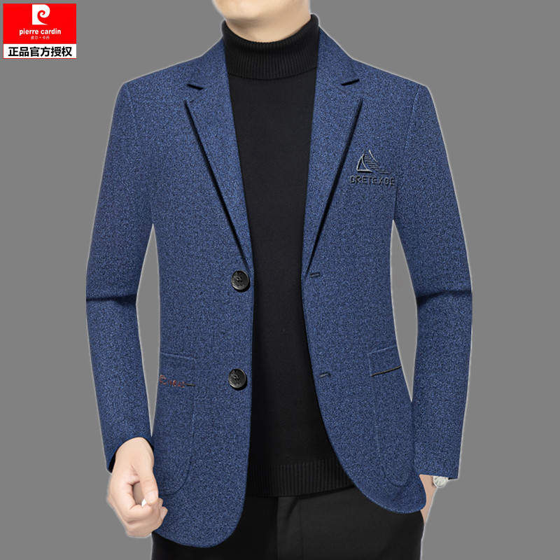 Pierre Cardin Men's Casual Suit 2026 New Spring and Autumn Slim-Fit Single-Piece Blazer for Middle-Aged Men