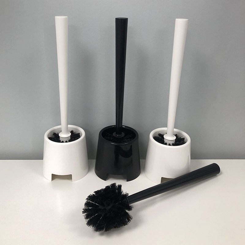 Toilet Brush for Cleaning, Black, Simple Modern Nordic Style, Bathroom Cleaning Brush with Holder