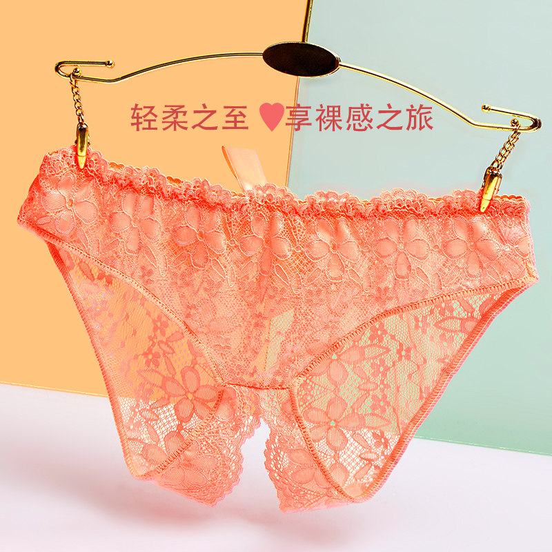 Panties Ladies Large Size Sexy Charming Low Waist Seamless Lace Summer Bow Thin Section Breathable Japanese Thong