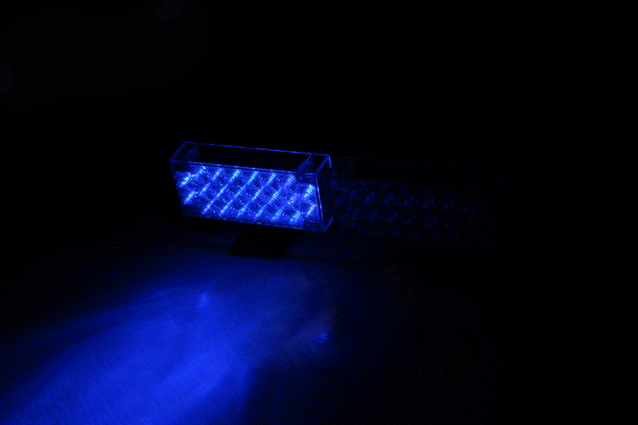 Flash flash cảnh báo màu đỏ và màu xanh LED sửa đổi xe máy xe điện đèn phanh đèn trang trí strobe lights phụ kiện đèn bi cầu xe máy