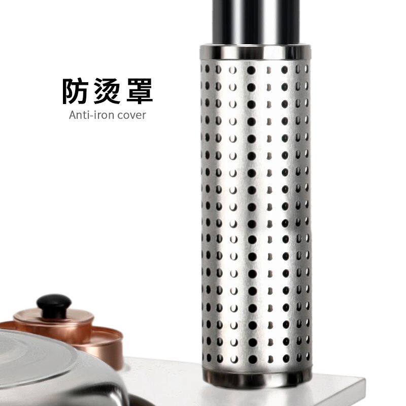 Countryside firewood stove Anti-burn net special stainless steel smoke pipe straight pipe chimney universal smoke exhaust pipe quick anti-burn net