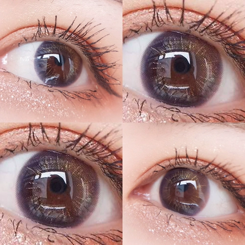 Flower2020 Новый цвет галактики галактика галактика Трехгенерация фиолетовых учеников полгода бросает женские коричневые контактные линзы Ai mei jl