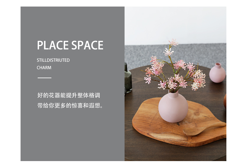 The house, The Nordic morandi color matte enrolled porcelain glass vase furnishing articles household act The role ofing is tasted flower arranging flowers sitting room decoration