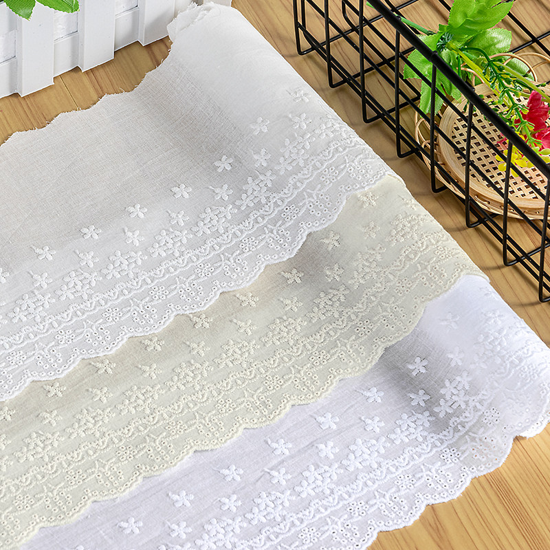 Thousands Of Fashion Fresher Home Textiles Accessories Accessories Trim Lace Fabric Cotton Fabric Embroidered Floral Fabric 13 8cm