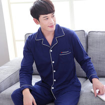 Spring Autumn Season Plus Fertilizer Increase 4XL Sleepwear Mens pure cotton long sleeve fattener extra-large code Home Residence Suit Suit