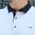 IWODE / Evo mùa hè màu mới tương phản áo sơ mi POLO trung niên nam tay ngắn áo thun ve áo màu cotton rắn T áo thương hiệu áo polo nam hàng hiệu Polo