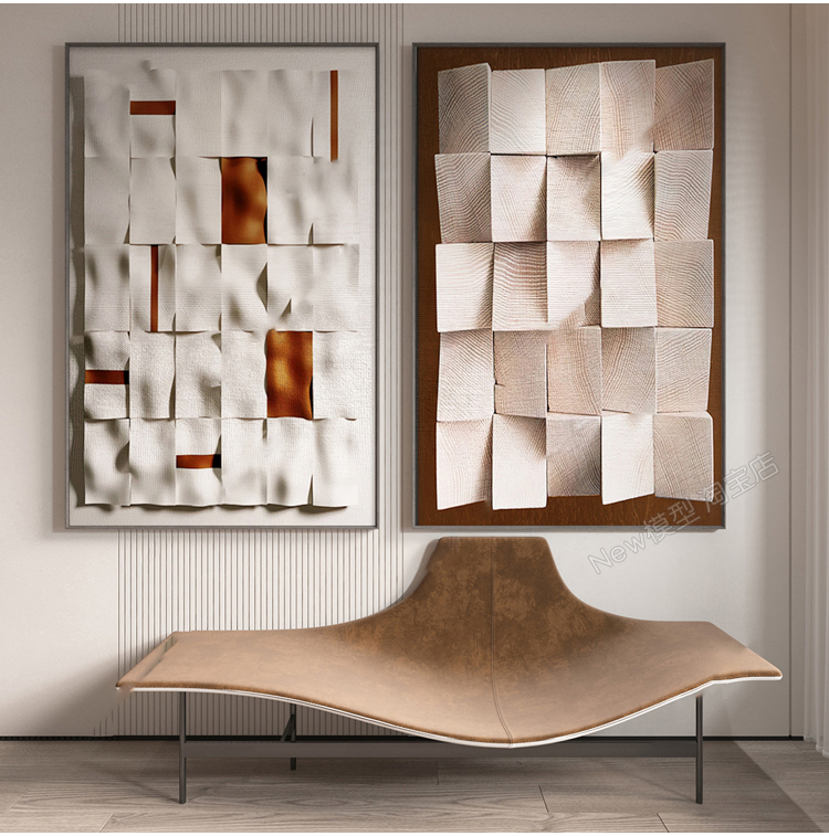 图片[50]-抽象动物装饰画3dmax单体挂画现代中式画板摆件3d模型 库设计素材-cg男孩