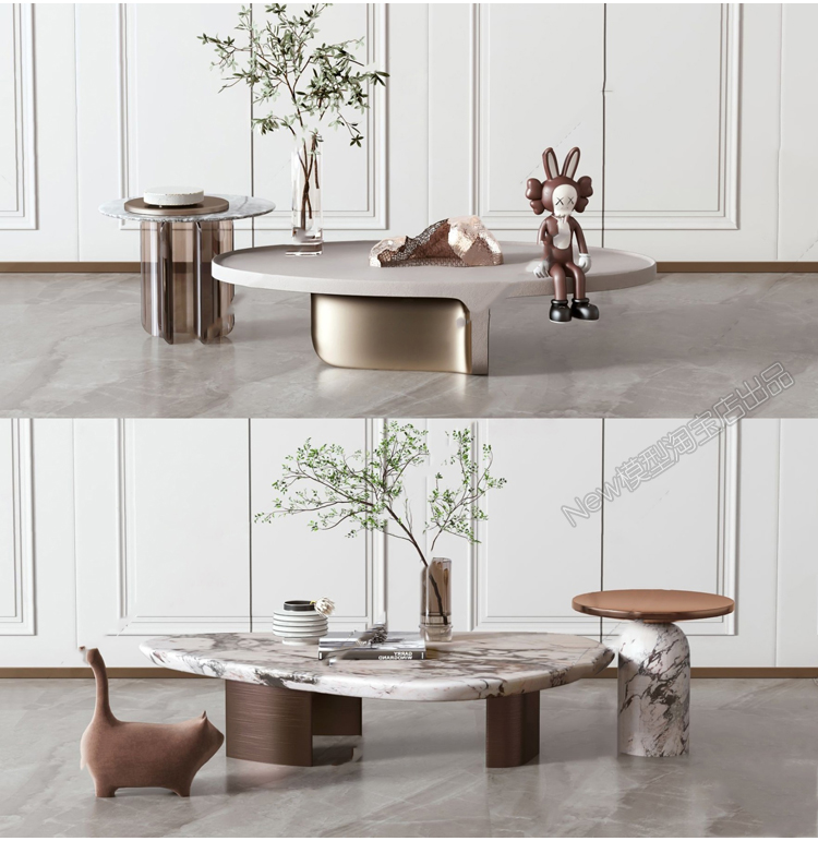 图片[22]-茶几边几3d模型现代轻奢港式金属子母室内软装组合单体3dmax素材-cg男孩