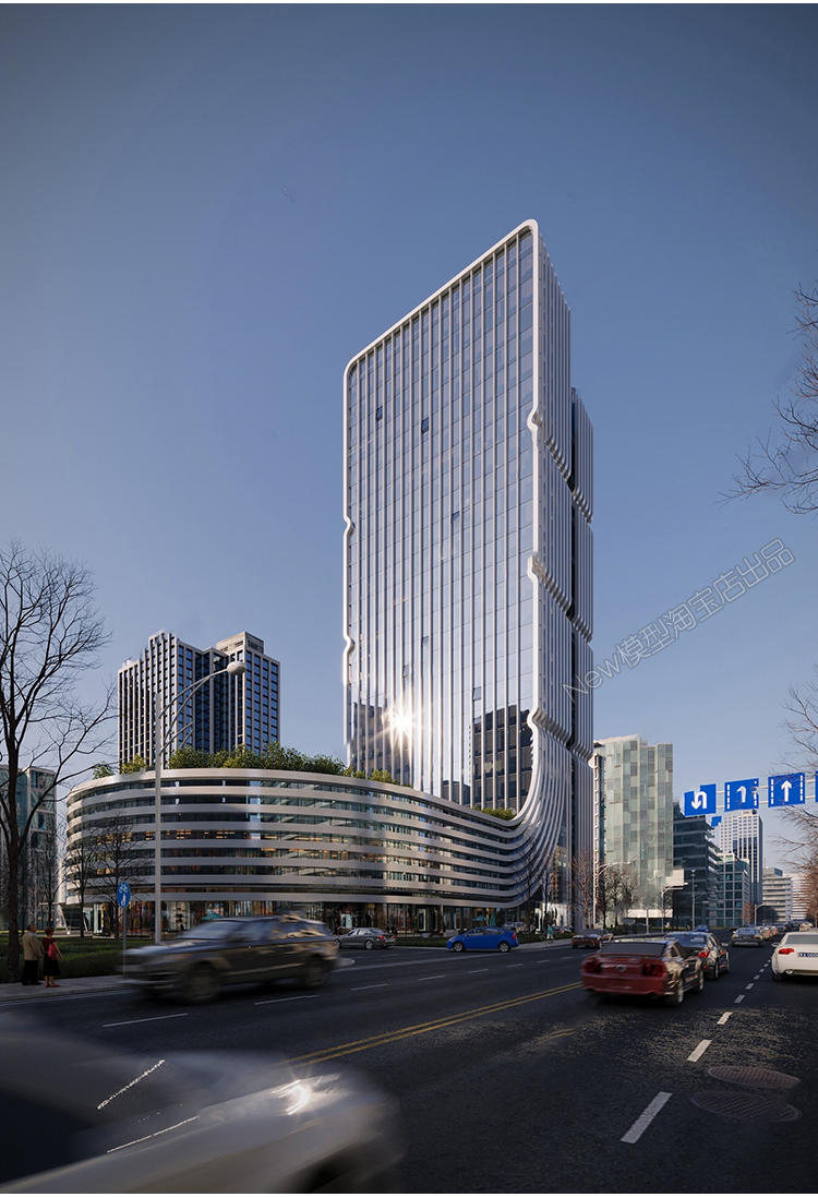图片[15]-办公楼高层写字楼商业外观综合体大楼产业园公寓建筑3D模型3dmax-cg男孩
