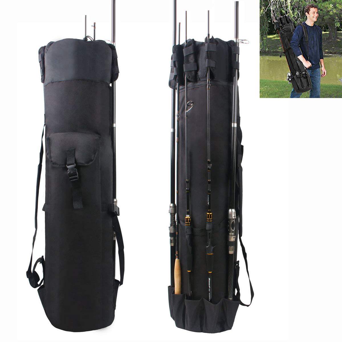 Multifunctional fishing rod bag fishing rod bag new fishing rod bag waterproof large-capacity fishing gear storage bag fishing gear supplies
