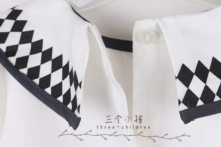 Chemise fille à manche longue en coton - Ref 2084901 Image 13