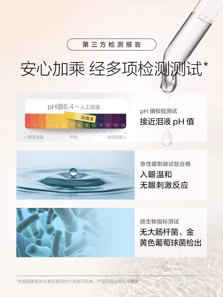 珍视明 Eye washing liquid, duckling duck, cleaning and cleaning the eye water eye care solution secondary artifact