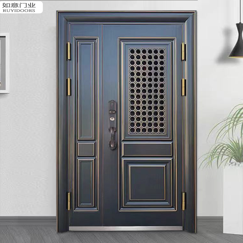 Ruyi entry ventilation door middle door spot class A child mother door single door household anti-theft ventilation door entry door customization