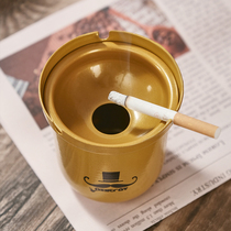 Ashtrays Creativity Personality Trends Ins Home Living Room Nordic Wind Mesh Red Tape Cover Anti Fly Ash Funnel Iron Smoke Cylinders