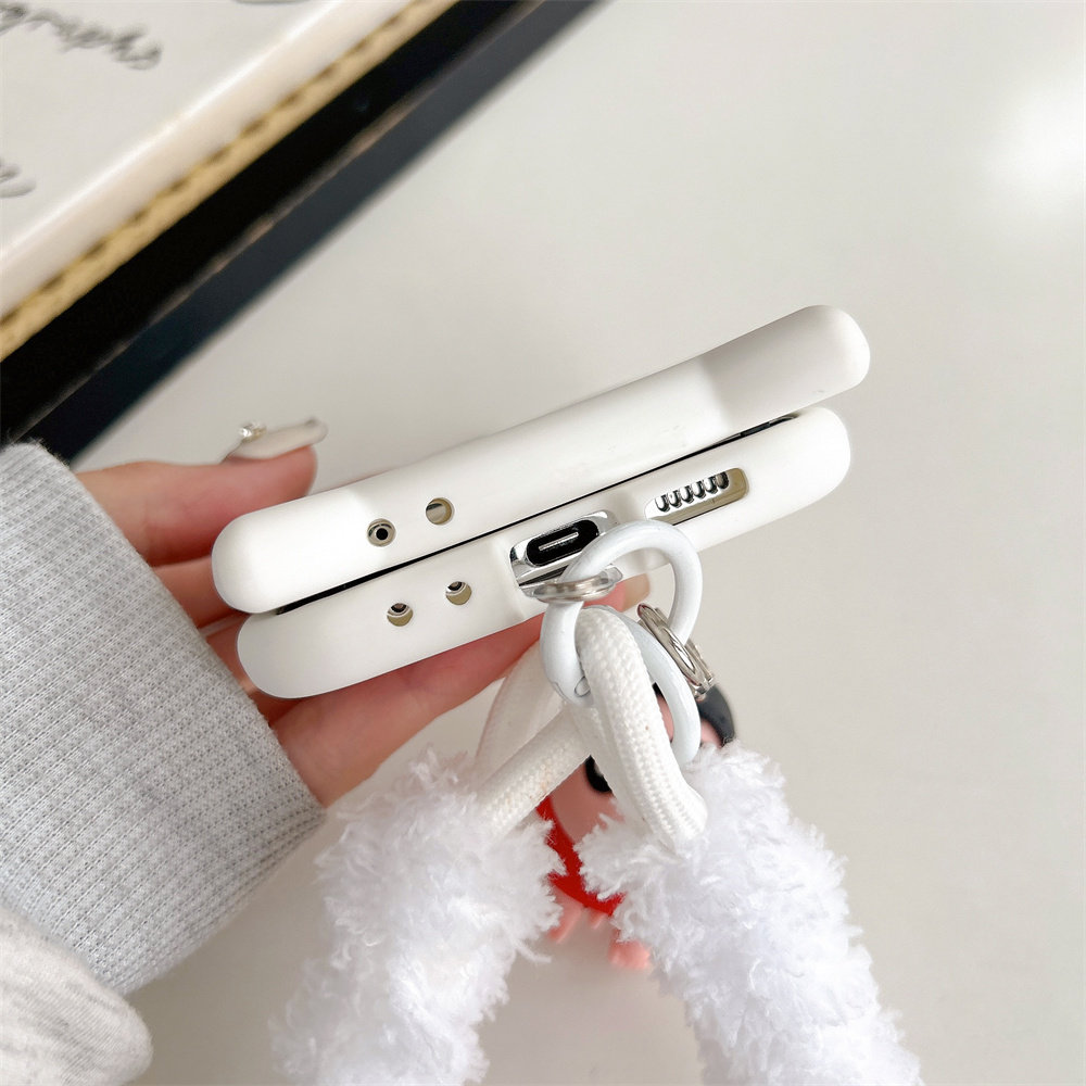 Suitable for Samsung Zflip5 Phone Case Zflip 40% off Stackable Phone Protective Case with 3D Cat Ears Cartoon Cute Zflip4 Silicone Soft Case Zflip3 New Crayon Shin-Chan Style for Men and Women with Lanyard