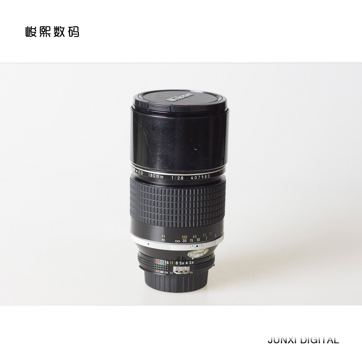 Used Nikkor*ED180mm F2 8 ED pure manual long-focal telephotography personally focused lens