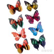 Butterfly refrigerator sticker magnet Chinese style 3d three-dimensional simulation double layer Butterfly Sticker magnet ornament 12 cm