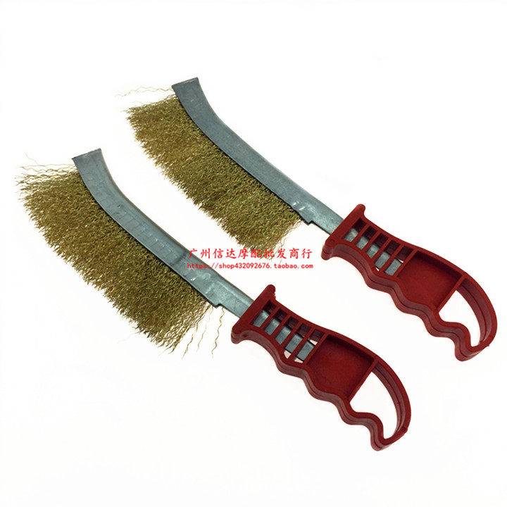 Steel Wire Knife Brush Stainless Steel Wire Knife Type Stainless Steel Wire Brushed Brass Wire Brush Barbecue Cleaning Brush Rust Brush Iron Brush