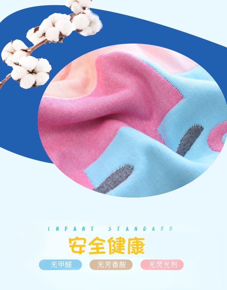 Phim hoạt hình bông gạc gối khăn bông mùa hè khăn gối mềm thấm mồ hôi đôi trẻ em lớn trẻ em khăn gối không gối vỏ gối vuông