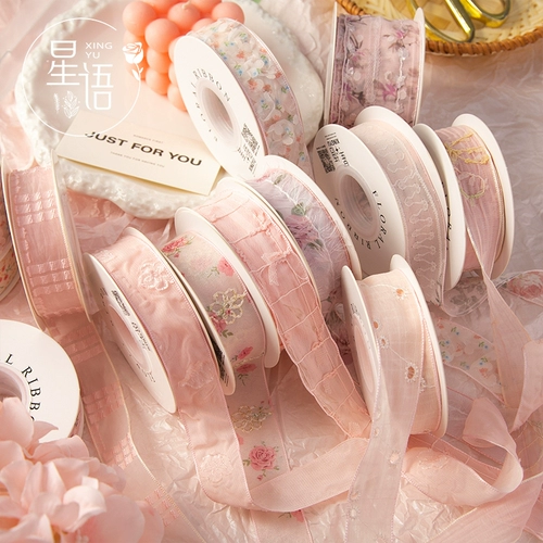 星语 Летняя розовая лента с розой в составе, ремень, широкая цветовая палитра, подарок на день рождения