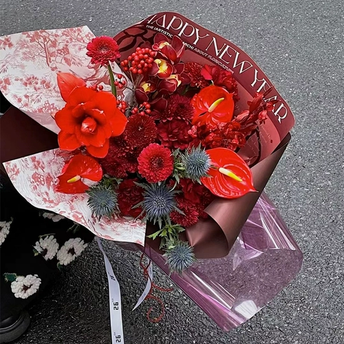 Прокативная хрустальная стеклянная бумага цвет полупрозрачный цветочный пакет Упаковка бумага Водонепроницаем