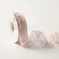 Розовая лента в форме цветка, 2.5см, французский стиль