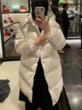 Moncler/Mengkou Gaou в длинном чистом цвете Яркое лицо, соединяющее женскую штифт с капюшоном, пиджак знает, что покупка воздуха