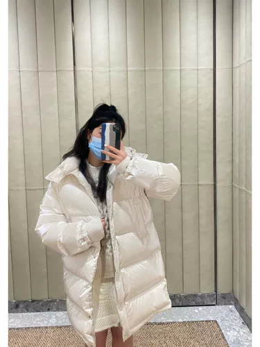 Moncler/Mengkou Gaou в длинном чистом цвете Яркое лицо, соединяющее женскую штифт с капюшоном, пиджак знает, что покупка воздуха