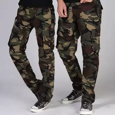 Tactical pants camouflage pants men's pants work pants fans women's autumn multi-pocket pants overalls