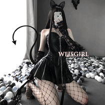 Sexy Steel Tube Dance Suit Nightclub Uniform Macchia Leather Clothing Student Rabbit Girl Love Tune Out