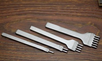 White steel 1 Teeth 2-tine 4 teeth 6 teeth na to ling zhan leather punch tool ling zhan tools