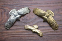 Handmade leather accessories original replica of Takahashi goros brass white copper large eagle eagle
