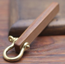 Handmade custom Italian vegetable tanning leather top layer cowhide car keychain key ring to send boyfriend