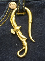 High-grade quality pure copper Takahashi Eagle U hook financial cloth hook key hook pants chain hook retro Ancient DIY accessories