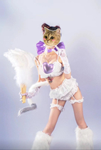 Gogo costumes dream cat cat girl sexy custom large size headwear leg warmers