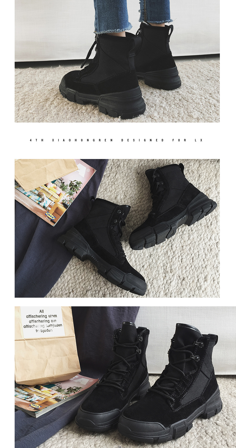 Người đàn ông nhỏ bé màu đỏ Martin ủng nữ nữ gió Anh phiên bản Hàn Quốc boot cao cổ nữ zara