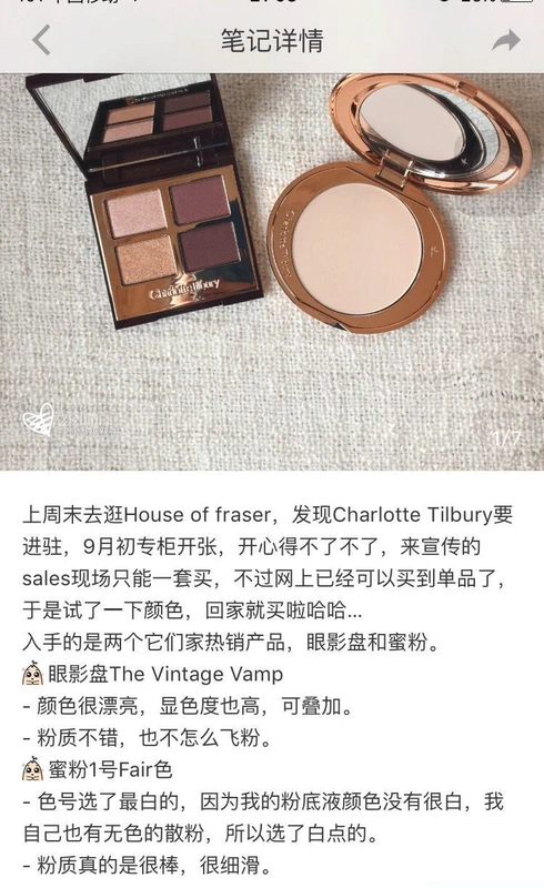 Spot British Charlotte Tilbury ct hoàn hảo rõ ràng lâu trôi phấn trang điểm lâu trôi - Bột nén