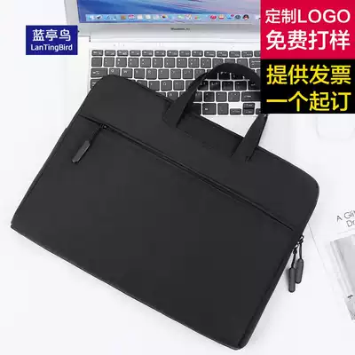 Briefcase Customized Hand bag Men Business Computer Bag Office Information Canvas Conference Bag Women Large Capacity