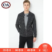 C & A nam khóa cổ áo đan áo len cardigan với len CA200184286