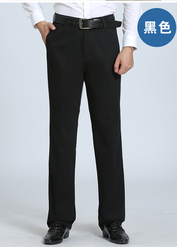 Quần vải mỏng phần nam giản dị quần mùa đông dày cotton quần nam rộng thẳng trung niên quần dài shop quần áo nam