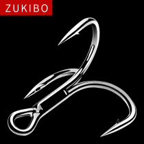  Zhizunfang imported fish hooks High carbon three-claw hooks Anchor hooks Luya three hooks Fishing supplies barbed anchor fish hooks