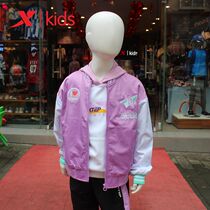 Special step childrens clothing 2021 autumn new girls double jacket bright color big children casual coat 679324124114