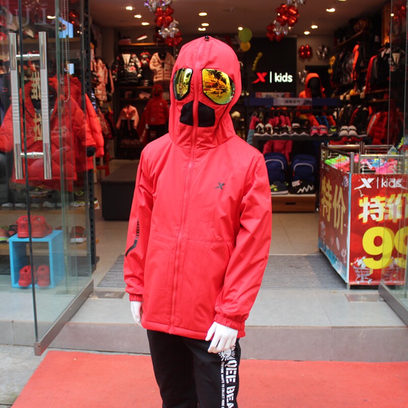 2020 springtime Spiderman boy Double wind coat Ottmann glasses to wear a big child jacket 680125164193