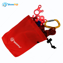 Outdoor portable carabiner Wind rope buckle Small accessories bag finishing bag Camping multi-function storage bag Sundries bag Hanging bag