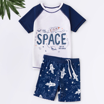 3-12 3-12-year-old children swimsuit 5 boys 4 babies 5 children 6 boys 7-8 CUHK Split Sunscreen White Swimsuit 9