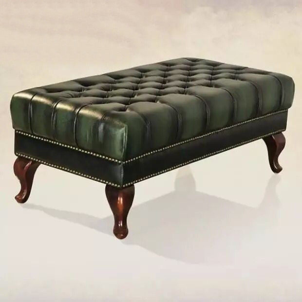 Jane Opi art shoe stool Mediterranean style shop sofa try shoe stool dark green bed end stool long foot stool