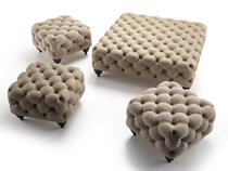 American gray shoe changing stool European style full buckle luxury sofa foot stool cloakroom changing stool shopping mall square stool