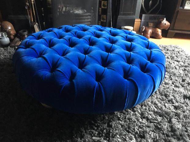 Nordic fabric sofa foot stool square round stool home shoe changing stool living room sitting pier fashion creative low stool